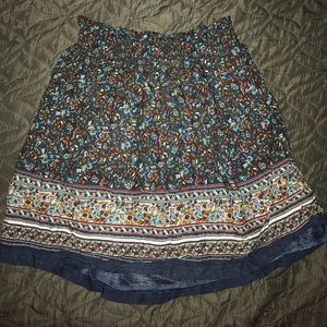 Flower short skirt